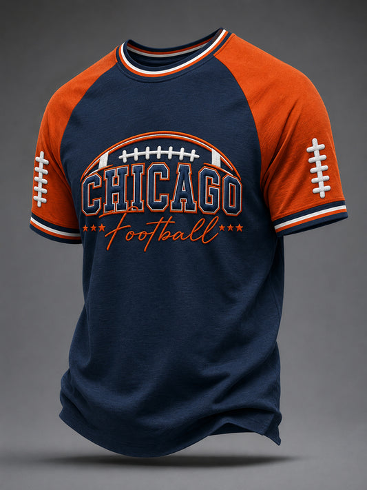 Men's Football Gameday Gift For Football Fans Casual Tee