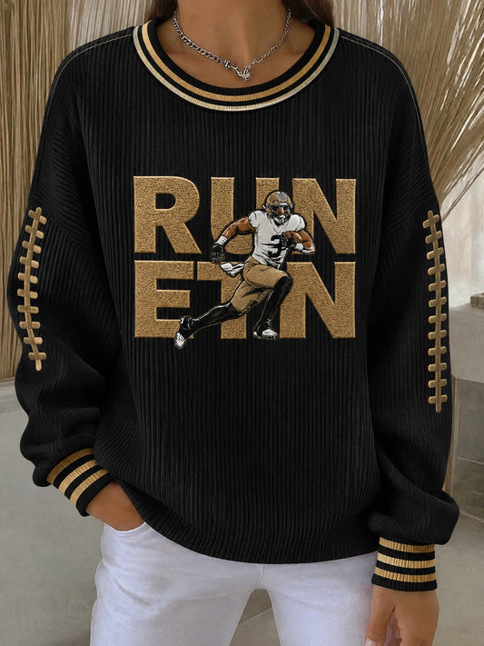 Women's Football Printed Sweatshirt
