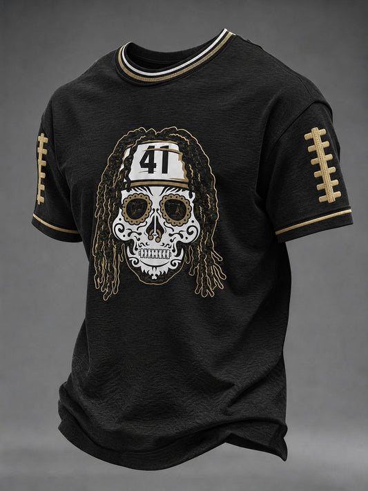 Men's Football Printed T-shirt