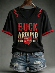 Women's Buck Around And Find Out Short-sleeved T-shirt