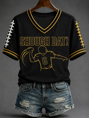 Women's Football Short-sleeved T-shirt