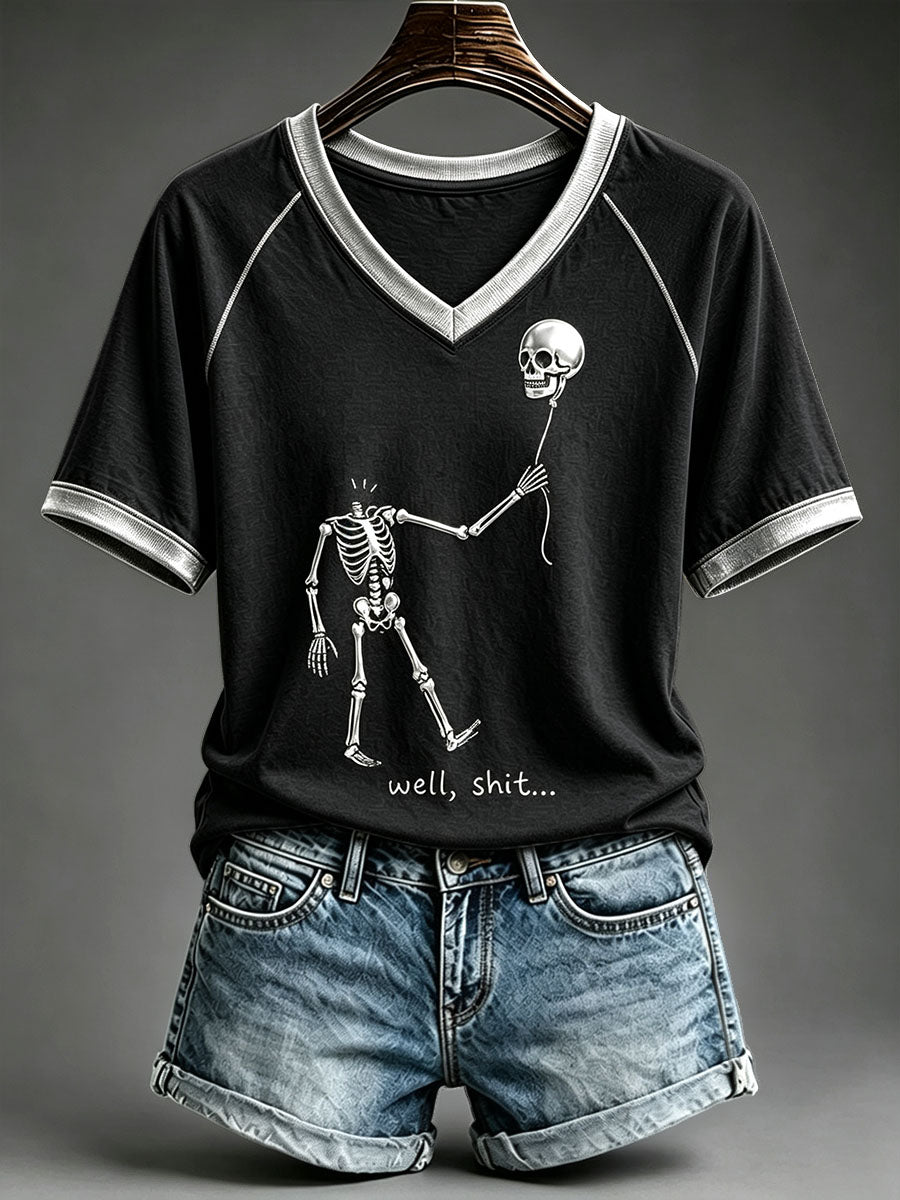 Women's Well Shit Skull T-Shirt