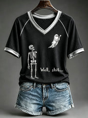 Women's Well Shit Skull T-Shirt