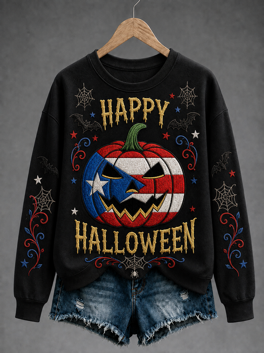 Women's Halloween in Puerto Rico Regular Sweatshirt