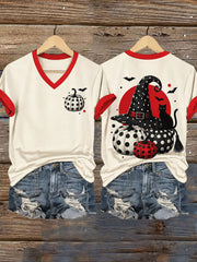 Women's Halloween short-sleeved T-shirt