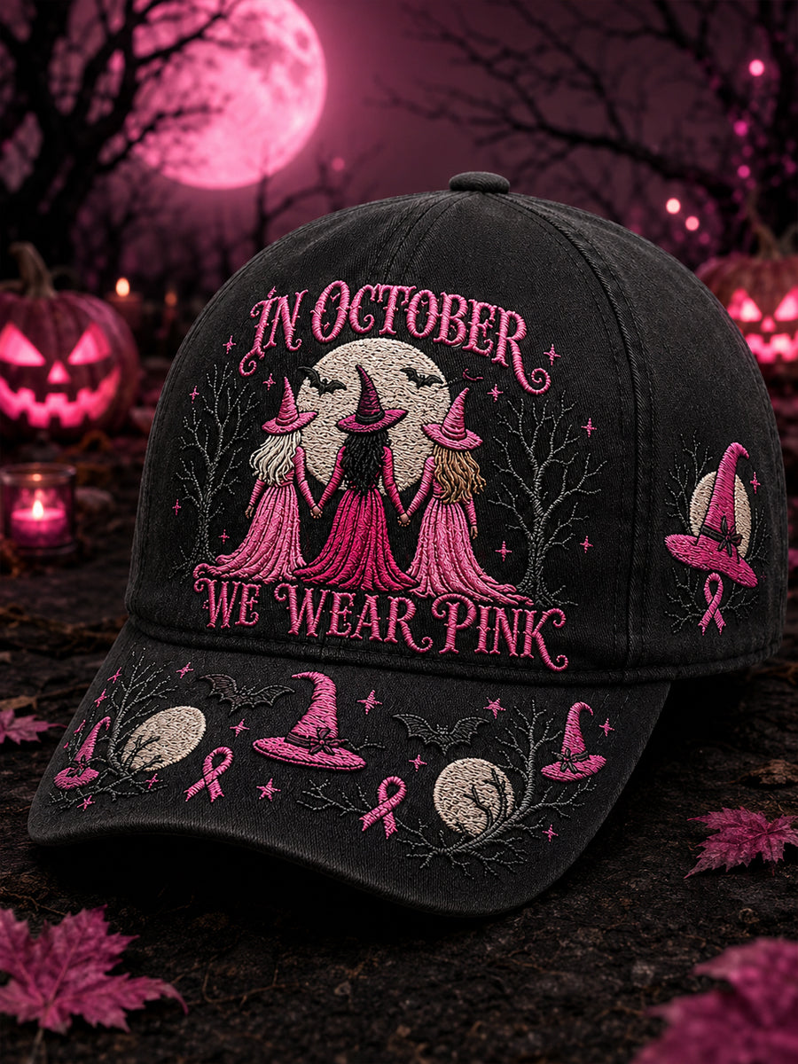 Unisex IN OCTOBER WE WEAR PINK Print Hat