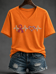 Women's Breast Cancer Short-sleeved T-shirt
