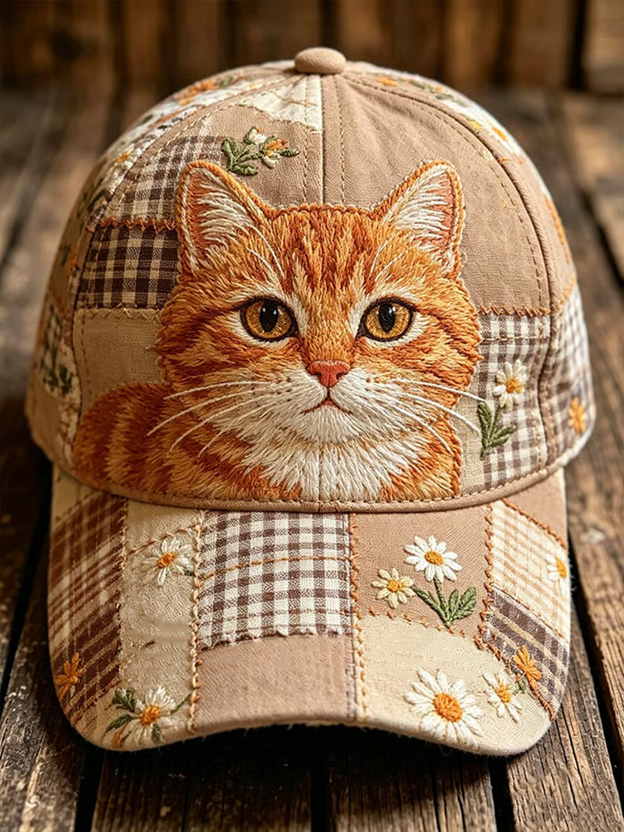 Unisex Cute Cat Print  Hat