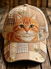 Unisex Cute Cat Print  Hat