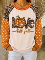 Women's Autumn Pumpkins Sweatshirt