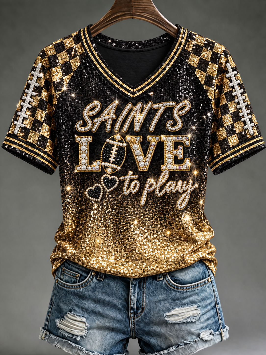 Women's V-neck off-shoulder short-sleeved T-shirt