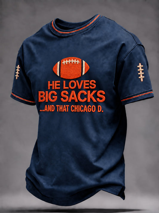 Men's Football Gameday Gift For Football Fans Short Sleeve T-shirt