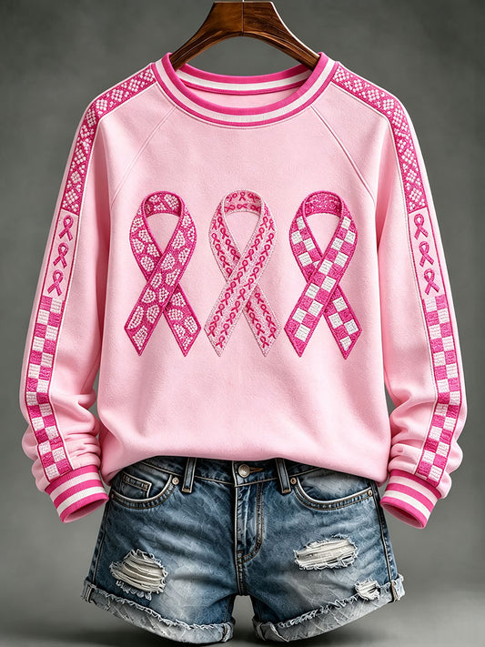 Women's Breast Cancer Awareness Pink Ribbon Sweatshirts