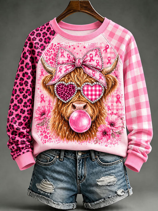 Women's Breast Cancer Awareness Graphic Sweatshirts