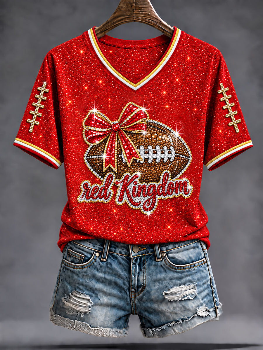 Women's Red Kingdom Short-Sleeved T-Shirt