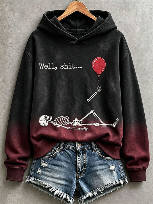 Women's Funny Skeleton Hoodie
