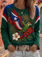 Women's Puerto Rico Art Printed T-shirt
