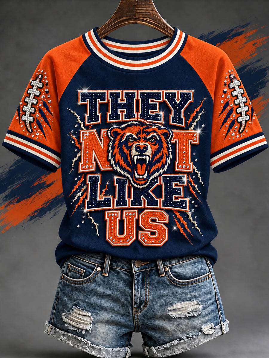 Women's Football Gameday Gift For Football Fans Casual Tee