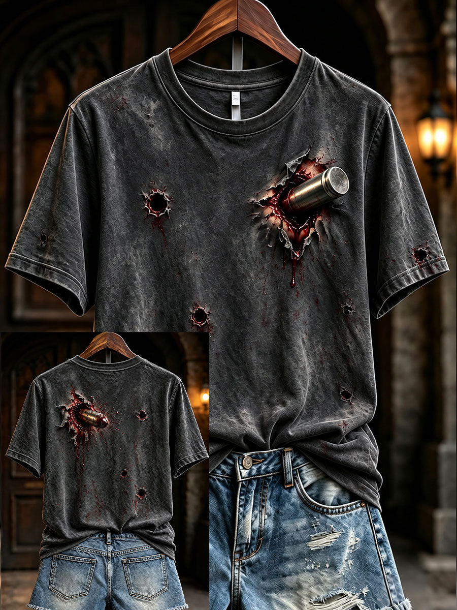Women's Halloween Bullet Bloody T-Shirts