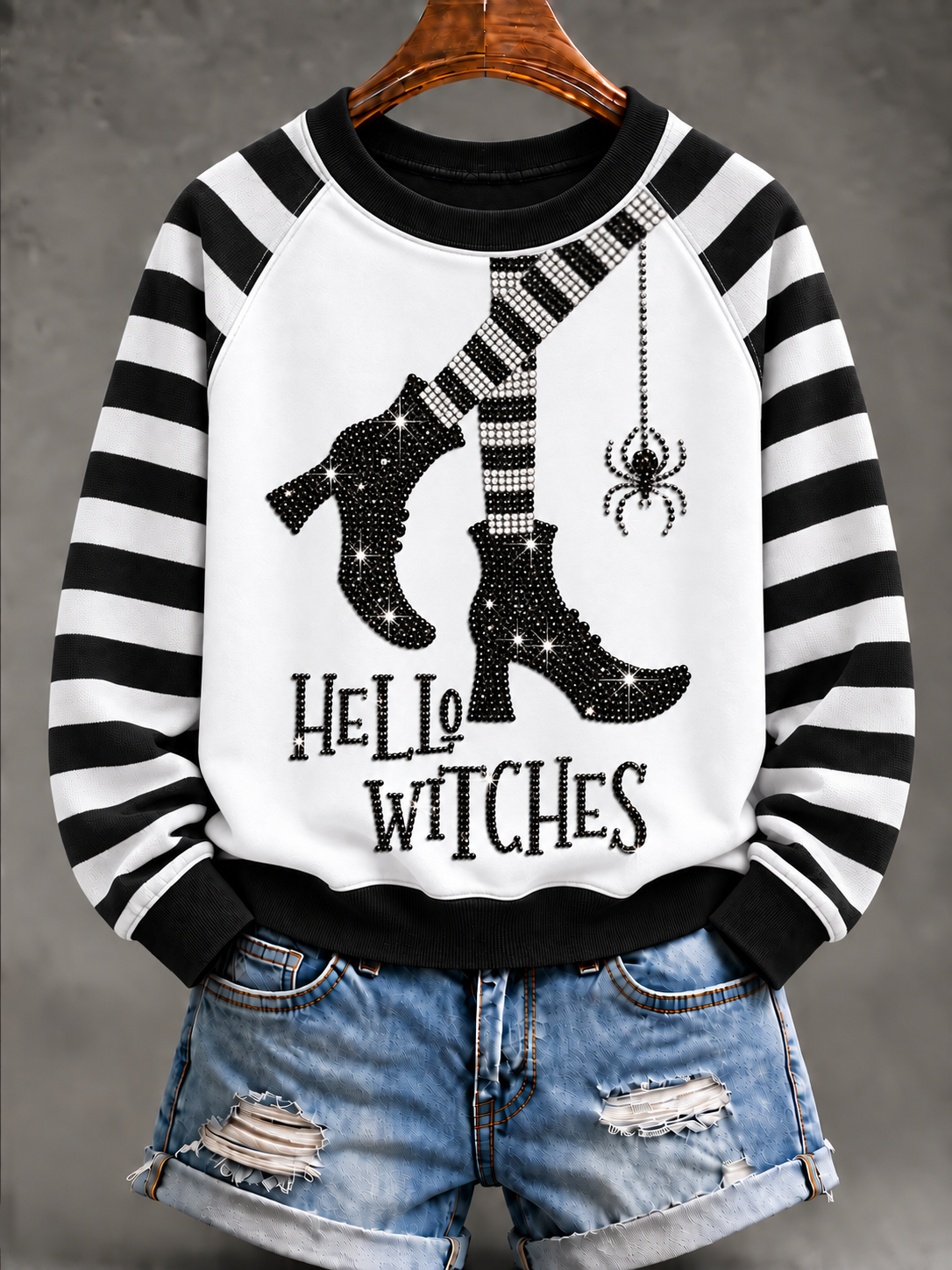 Women's Witch Raglan Sleeve Sweatshirt