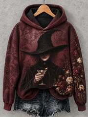 Women's Halloween Witch Printed Regular Sweatshirt