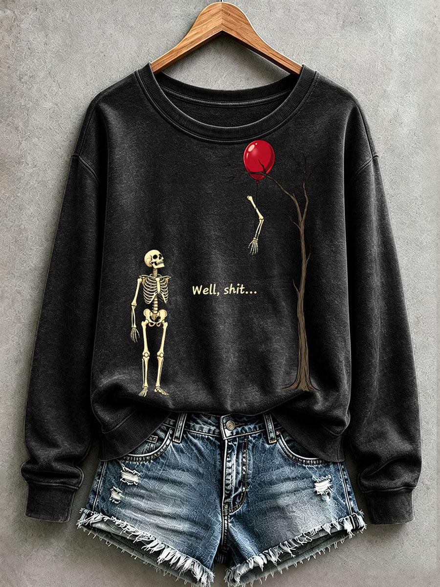 Women's Funny Skeleton Sweatshirt