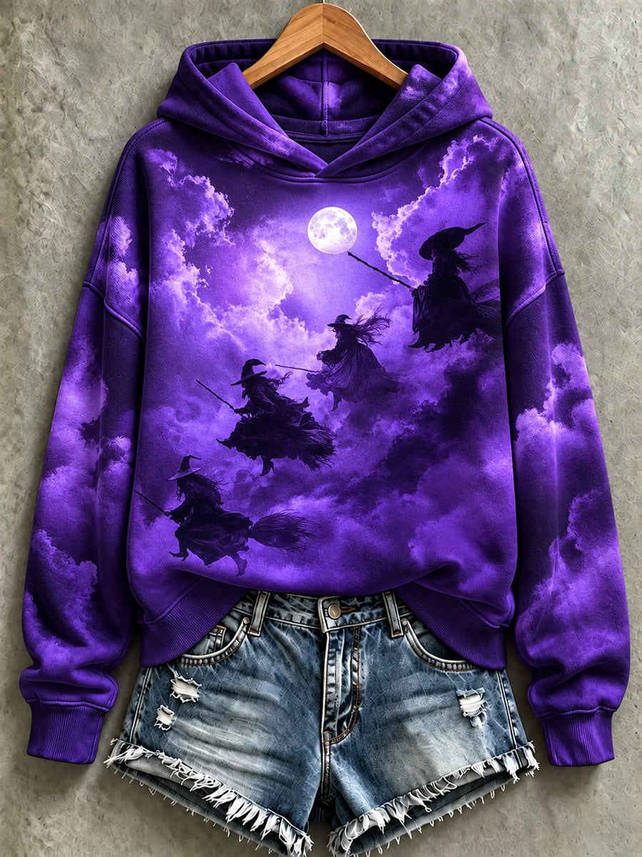 Women's Halloween Print Hoodie