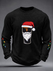 Men's Christmas Stout Waffle Long Sleeve T-Shirt