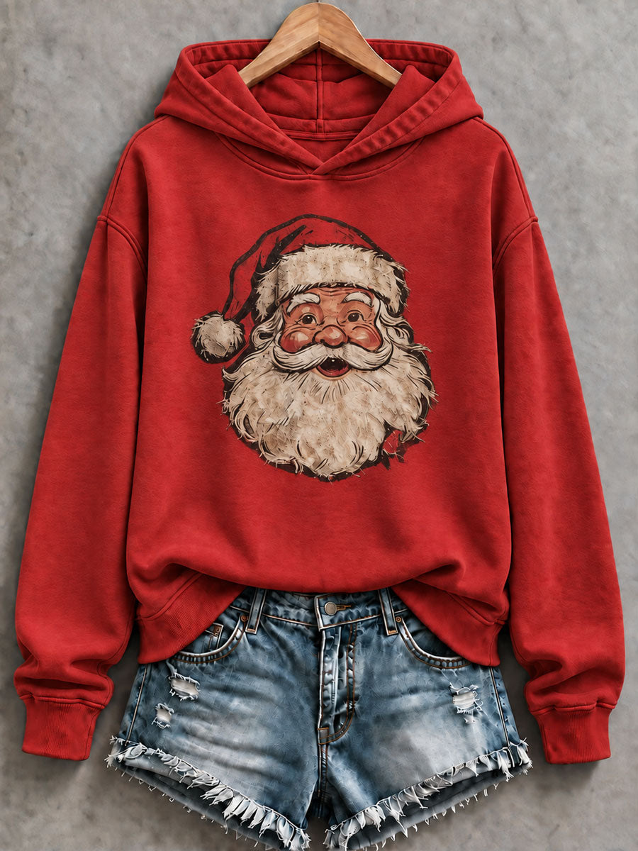 Women's Santa Claus Print Regular Sweatshirt