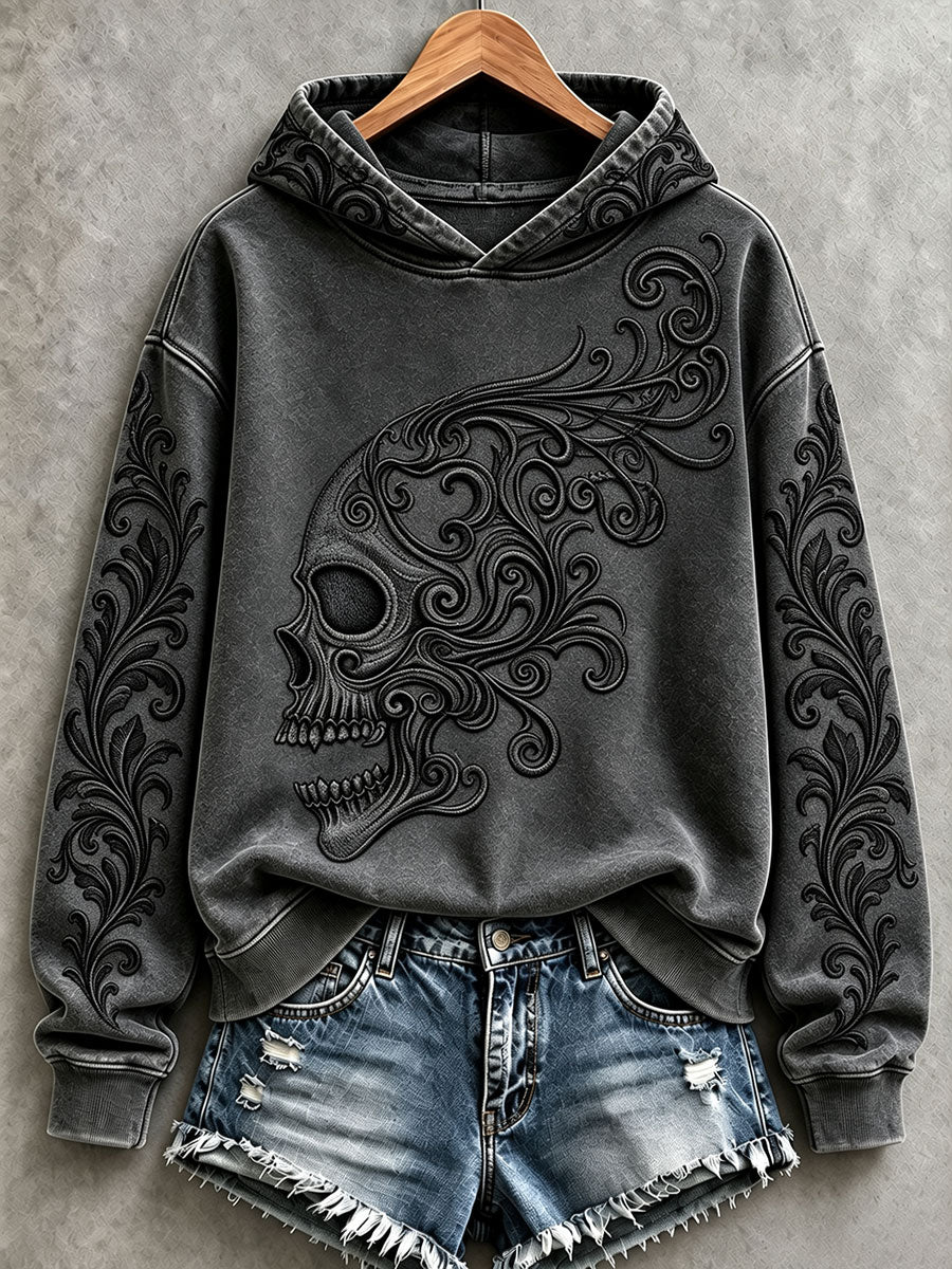 Women's Halloween Skull Art Hoodies