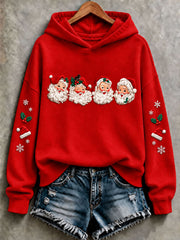 Women's Christmas Santa Claus Regular Sweatshirt