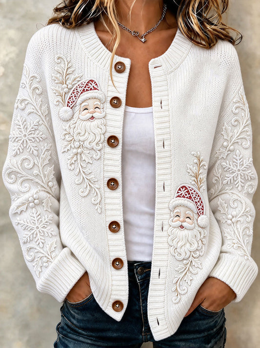 Women's Santa Claus cardigan