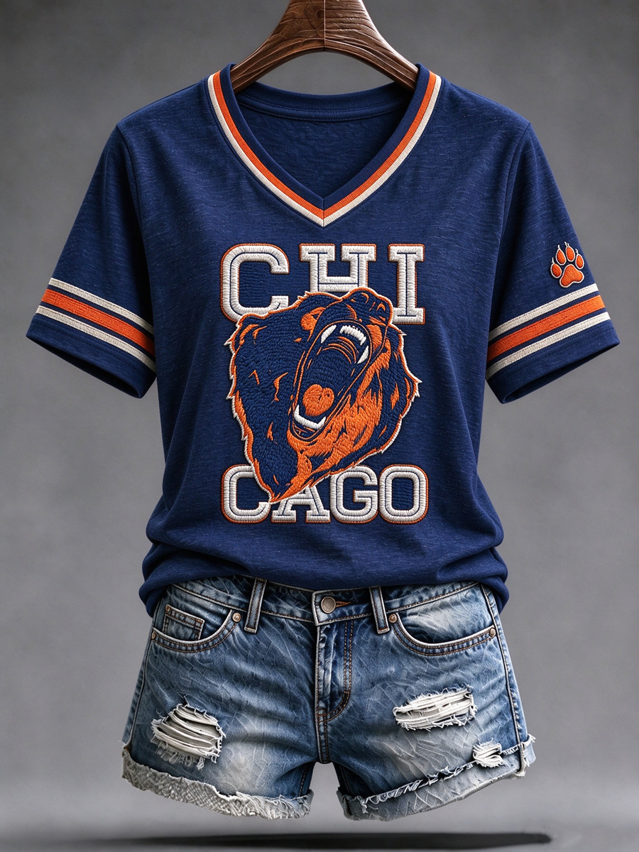 Women's Football Gameday Gift For Football Fans short-sleeved T-shirt