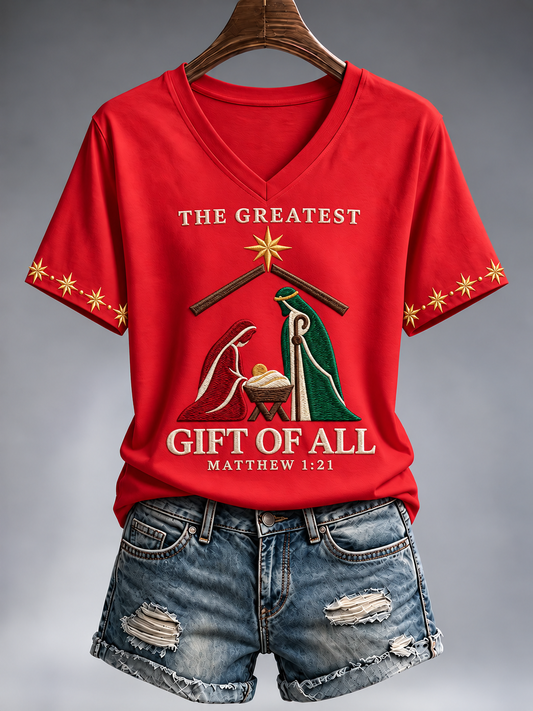 Women's Christmas Short-sleeved T-shirt