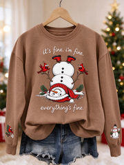 Women's Fun Christmas printed Regular Sweatshirt