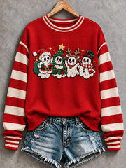 Women's Christmas Ghosts Halloween Regular Sweatshirt