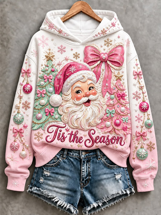 Women's Christmas Santa Claus Art Hoodie