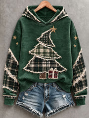 Women's Christmas Tree  Art Hoodie