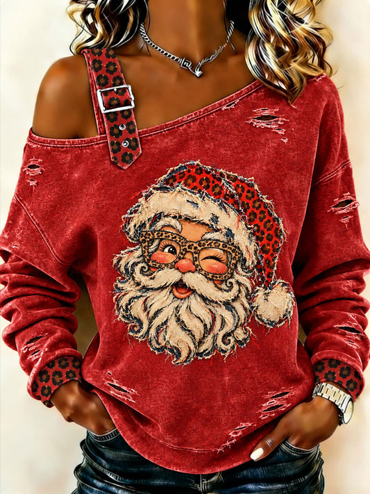 Women's Christmas Print Casual Sweatshirt