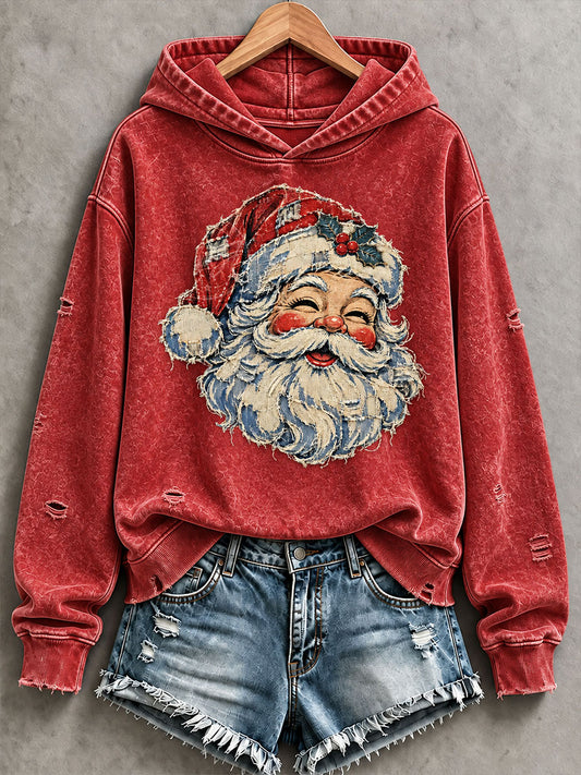 Women's Christmas Print Casual Hoodie