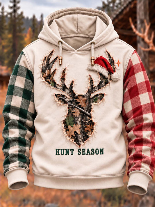 Men's Vintage Merry Hunting Season Hoodie