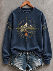 Women's Camping Printed Sweatshirt