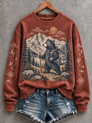 Women's Camping Printed Sweatshirt