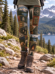 Women's Hiking Lover Printed Pants
