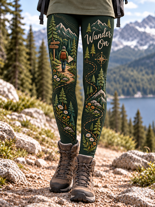 Women's Hiking Lover Printed Pants