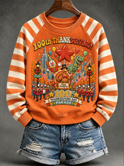 Women's Thanksgiving Day Parade Print Casual Sweatshirt