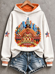 Women's Thanksgiving Day Parade Print Casual Sweatshirt