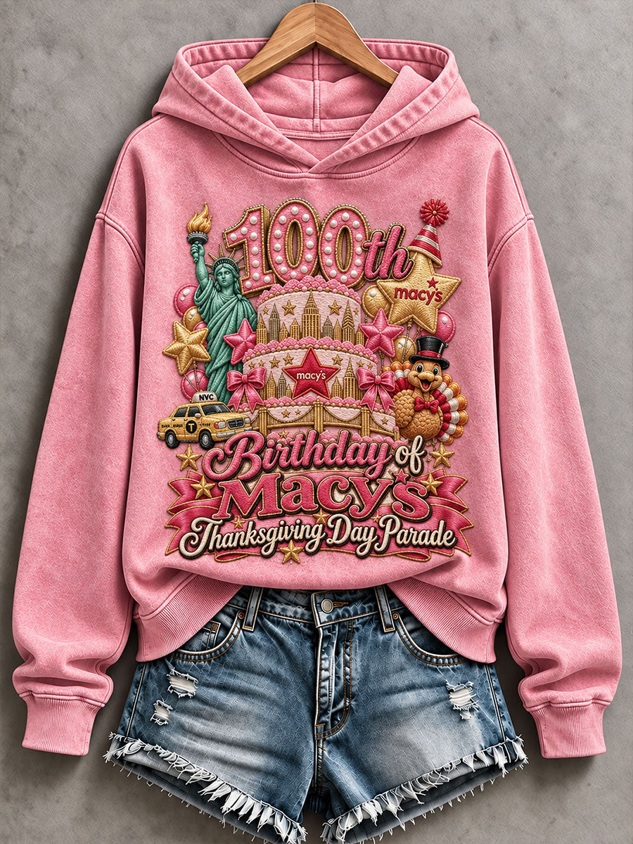 Women's Thanksgiving Parade Print Casual Sweatshirt