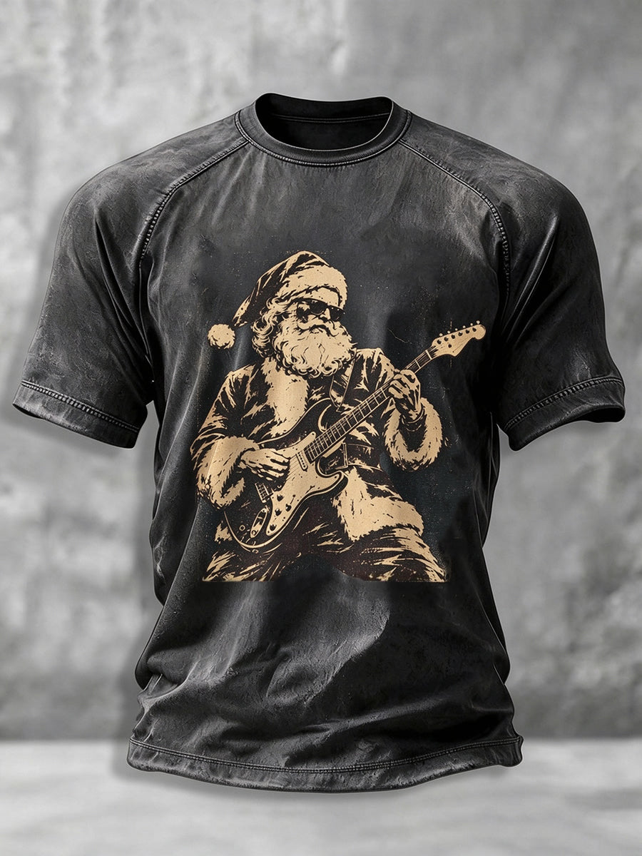Men's Heavy Metal Rock Christmas T-shirt