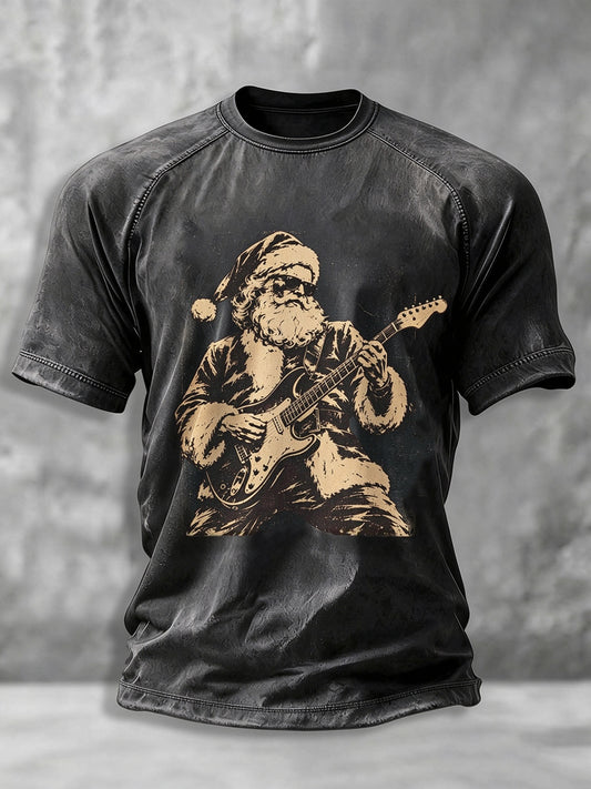 Men's Heavy Metal Rock Christmas T-shirt
